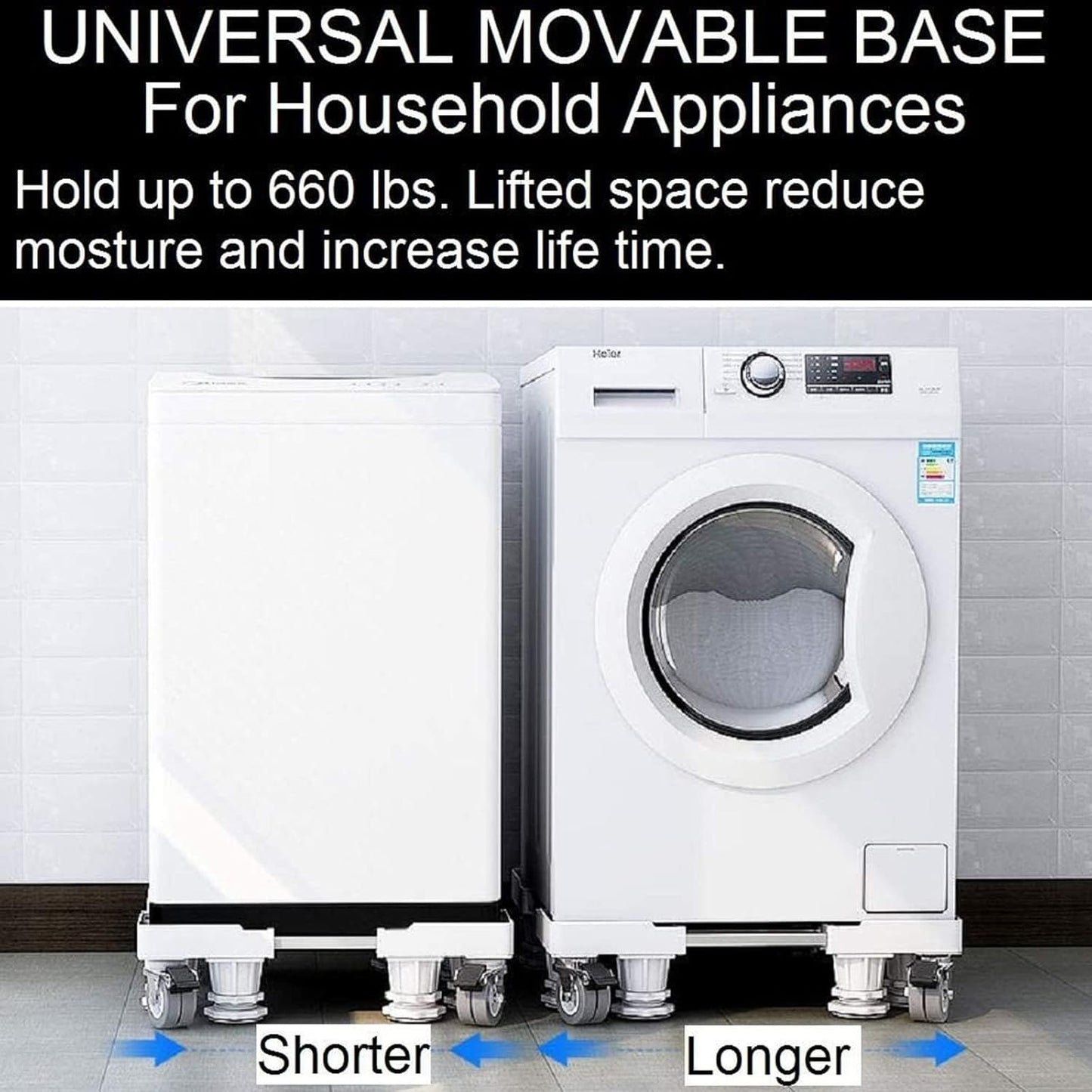 Adjustable Washing Machine & Appliance Stand