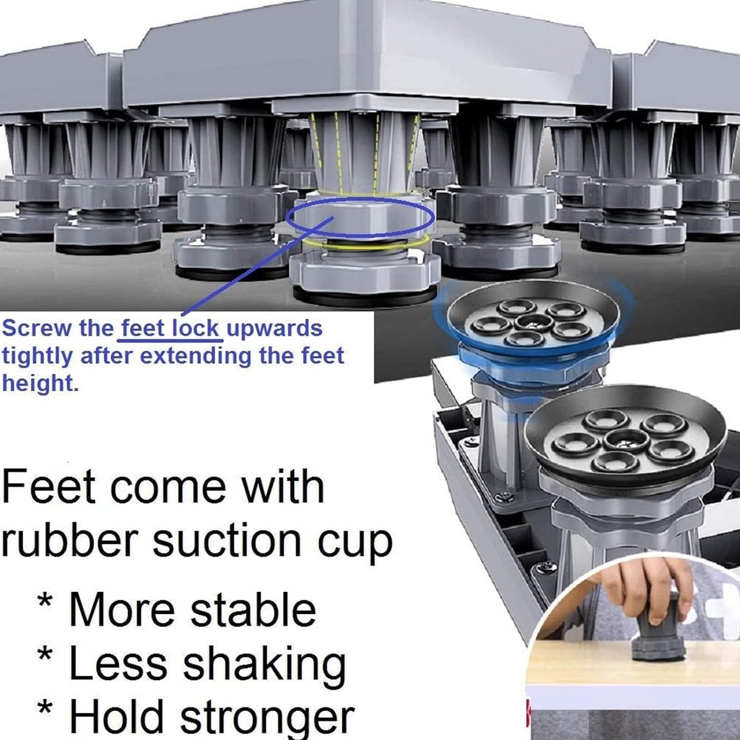 Adjustable Washing Machine & Appliance Stand